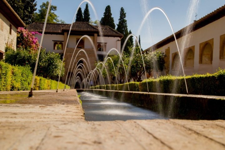 a bridge leading to a building